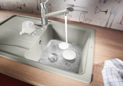 blanco sona 45 s 525970 enkele keukenspoelbak silgranit zwart omkeerbaar opbouw 4