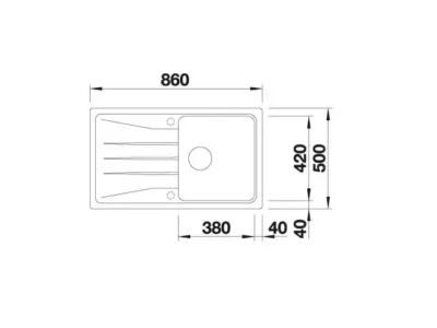 blanco sona 5 s 527334 keukenspoelbak silgranit vulkaangrijs opbouw 3