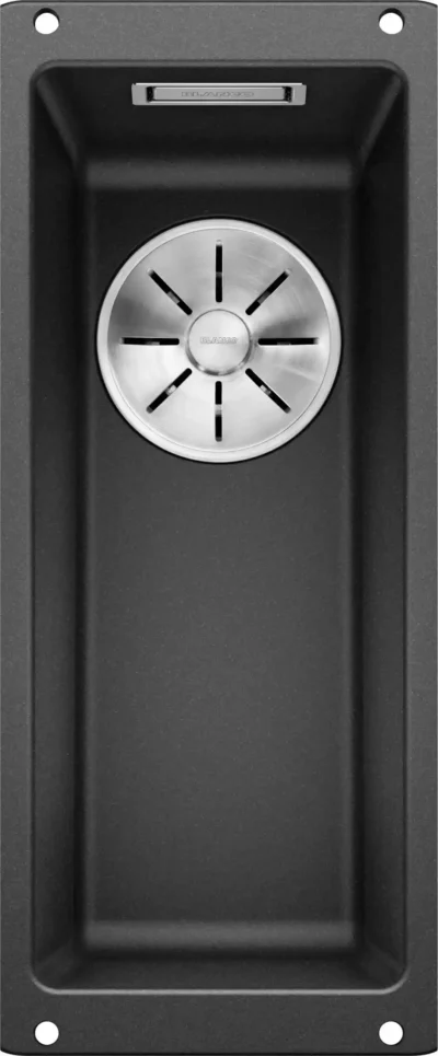 blanco subline 160 u 523396 keukenspoelbak silgranit antraciet onderbouw 1