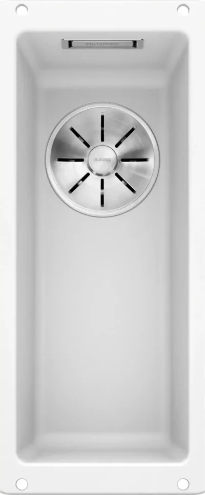 blanco subline 160 u 523400 keukenspoelbak silgranit wit onderbouw 1