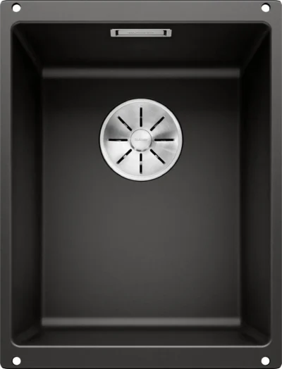 blanco subline 320 u 525983 keukenspoelbak silgranit zwart onderbouw 1