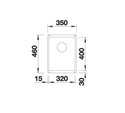 blanco subline 320 u 527160 keukenspoelbak silgranit zacht wit onderbouw 2