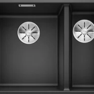 blanco subline 340 160 f 523568 anderhalve keukenspoelbak silgranit antraciet vlakbouw 1