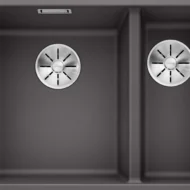 blanco subline 340 160 f 523569 anderhalve keukenspoelbak silgranit rotsgrijs vlakbouw 1