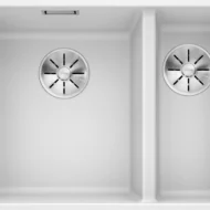 blanco subline 340 160 f 523571 anderhalve keukenspoelbak silgranit wit vlakbouw 1