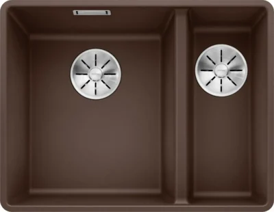 blanco subline 340 160 f 523573 anderhalve keukenspoelbak silgranit vulkaangrijs vlakbouw 1