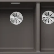 blanco subline 340 160 f 527344 anderhalve keukenspoelbak silgranit vulkaangrijs vlakbouw 1