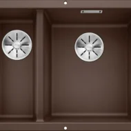 blanco subline 340 160 u 523567 anderhalve keukenspoelbak rechts silgranit cafe onderbouw 1