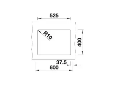 blanco subline 340 160 u 527346 anderhalve keukenspoelbak rechts silgranit vulkaangrijs onderbouw 4