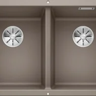 blanco subline 350 350 u 523581 dubbele keukenspoelbak silgranit tartufo onderbouw 1