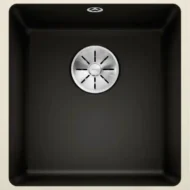 blanco subline 375 u 523732 keukenspoelbak keramiek zwart onderbouw 1