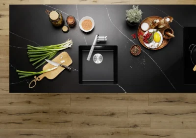 blanco subline 400 u 525990 keukenspoelbak silgranit zwart onderbouw 3