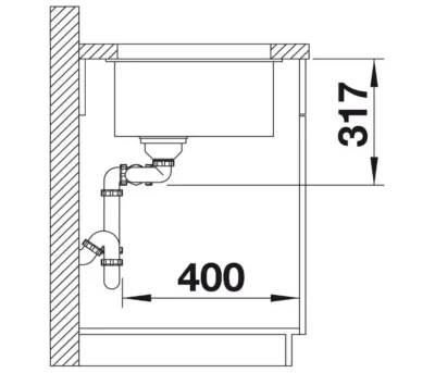 blanco subline 430 270 u 523155 silgranit wit dubbele keukenspoelbak onderbouw 6