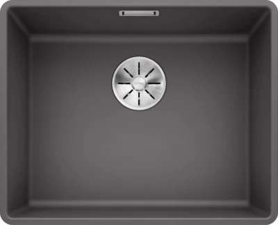 blanco subline 500 f 523533 enkele keukenspoelbak silgranit rotsgrijs vlakbouw 1