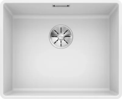 blanco subline 500 f 523535 enkele keukenspoelbak silgranit wit vlakbouw 1