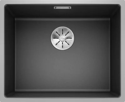blanco subline 500 if steelframe 524107 enkele keukenspoelbak silgranit antraciet vlakbouw of opbouw 1