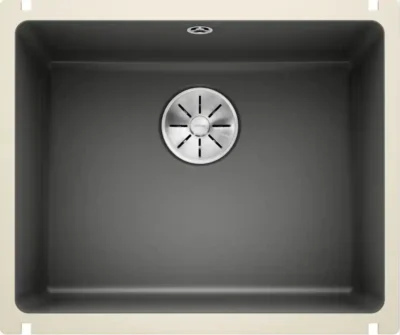 blanco subline 500 u 523739 keukenspoelbak keramiek basalt onderbouw 1