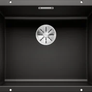 blanco subline 500 u 525995 keukenspoelbak silgranit zwart onderbouw 1