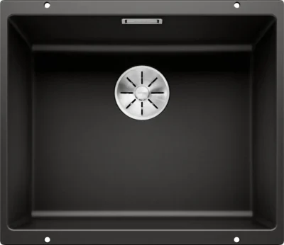 blanco subline 500 u 525995 keukenspoelbak silgranit zwart onderbouw 1