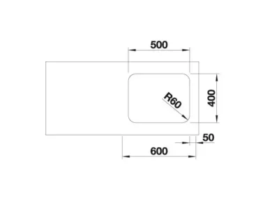 blanco supra 500 u 518205 enkele keukenspoelbak rvs onderbouw 4