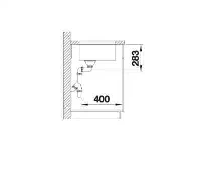 blanco supra 500 u 518205 enkele keukenspoelbak rvs onderbouw 6