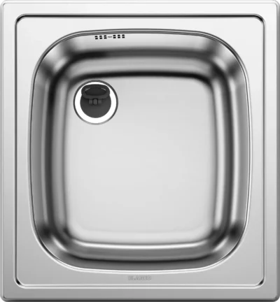 blanco top ee 4 x 4 501065 enkele keukenspoelbak rvs zijdeglans opbouw onderbouw 1