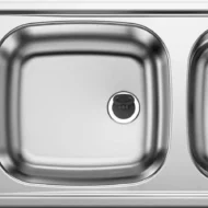 blanco top ezs 500374 dubbele keukenspoelbak rvs omkeerbaar opbouw 1