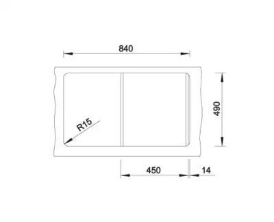 blanco zenar 45 s 527178 enkele keukenspoelbak rechts silgranit zacht wit opbouw excenter 4