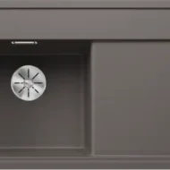 blanco zenar 45 s f 527362 enkele keukenspoelbak links silgranit vulkaangrijs vlakbouw of onderbouw excenter 1