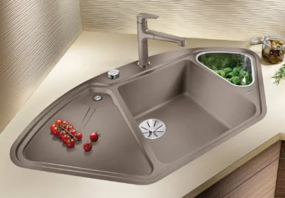 blanco zenar xl 6 s compact 523761 tartufo keukenspoelbak silgranit inclusief snijplank onderbouw of opbouw excenter 2