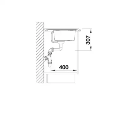 blanco zenar xl 6 s f 527191 enkele keukenspoelbak links silgranit zacht wit vlakbouw of onderbouw excenter 6