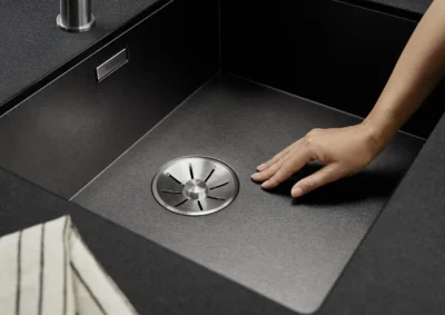 blanco zerox 500 u 526243 gun metal enkele keukenspoelbak rvs dark steel onderbouw 3