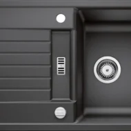 blanco zia 45 s 514724 enkele keukenspoelbak silgranit antraciet omkeerbaar opbouw excenter 1