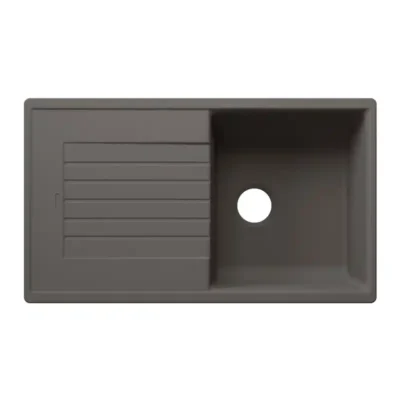 blanco zia 5 s 527386 keukenspoelbak silgranit vulkaangrijs omkeerbaar opbouw excenter 1