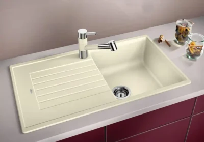 blanco zia 5 s 527386 keukenspoelbak silgranit vulkaangrijs omkeerbaar opbouw excenter 2