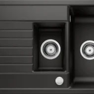 blanco zia 6 s 526020 keukenspoelbak silgranit zwart omkeerbaar opbouw excenter 1