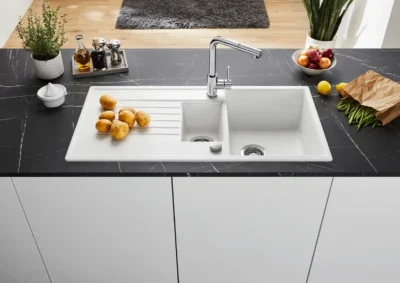 blanco zia 6 s 527206 keukenspoelbak silgranit zacht wit omkeerbaar opbouw excenter 2