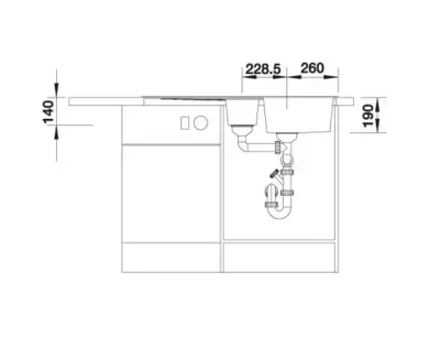 blanco zia 6 s 527206 keukenspoelbak silgranit zacht wit omkeerbaar opbouw excenter 5