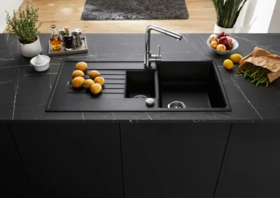 blanco zia 6 s 527389 keukenspoelbak silgranit vulkaangrijs omkeerbaar opbouw excenter 2