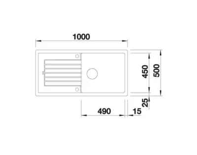 blanco zia xl 6 s 527216 keukenspoelbak silgranit zacht wit omkeerbaar opbouw excenter 3