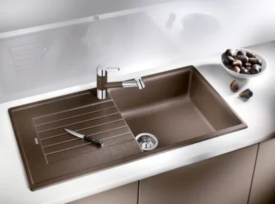 blanco zia xl 6 s 527399 keukenspoelbak silgranit vulkaangrijs omkeerbaar opbouw excenter 2