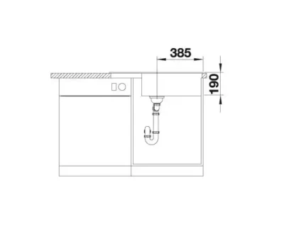 blanco zia xl 6 s compact 527396 keukenspoelbak silgranit zacht wit omkeerbaar opbouw excenter 5