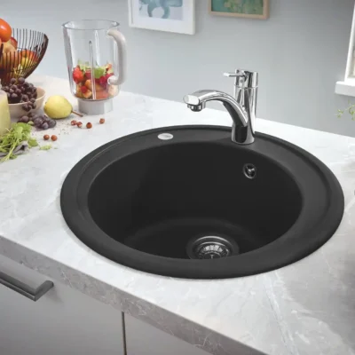 grohe k200 keukenspoelbak composiet opbouw graniet zwart 31656ap0 1