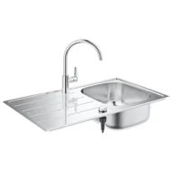 grohe k200 keukenspoelbak opbouw rvs gesatineerd 31562sd1 excenter 1
