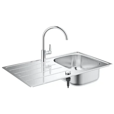 grohe k200 keukenspoelbak opbouw rvs gesatineerd 31562sd1 excenter 1