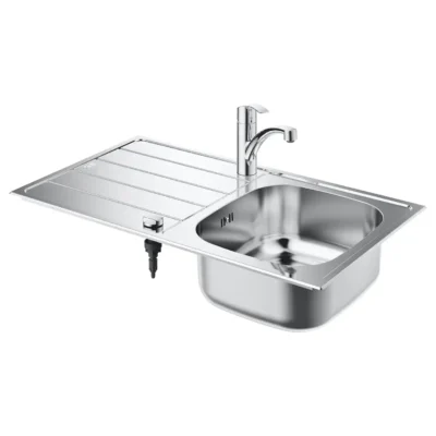 grohe k300 keukenspoelbak opbouw rvs gesatineerd 31565sd1 excenter 2