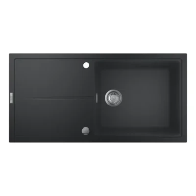 grohe k400 keukenspoelbak composiet opbouw graniet zwart 31641ap0 excenter 3