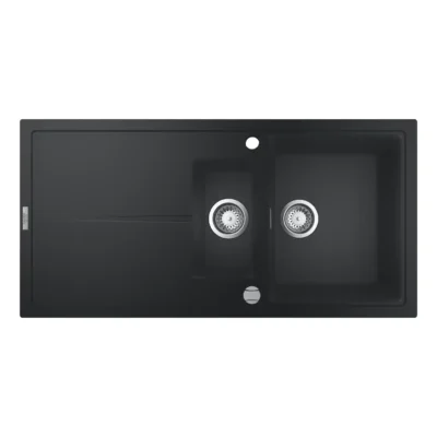 grohe k400 keukenspoelbak composiet opbouw graniet zwart 31642ap0 excenter 3