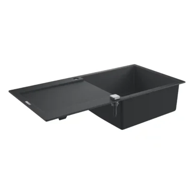 grohe k500 keukenspoelbak composiet opbouw graniet zwart 31645ap0 excenter 3