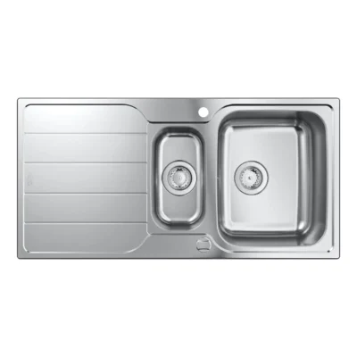grohe k500 keukenspoelbak opbouw rvs gesatineerd 31572sd1 excenter 2